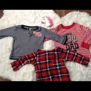 Lot boys shirts long sleeves with sayings